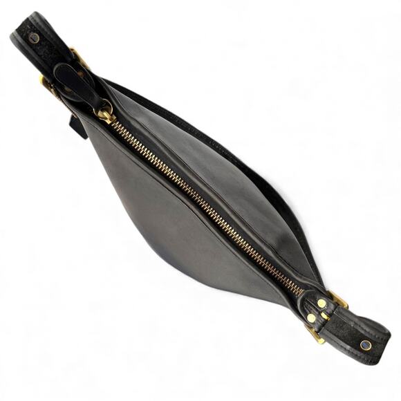 Vintage COACH 9953 Helen Berg's Legacy Black Leather Bucket Bag Brass - Picture 5 of 11